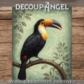 Toucan Tropical Touch - Decoupage - Seidenpapier