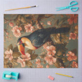 Toucan Tropical Vintag Style Painting Decoupage Seidenpapier (Basteln)