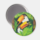 Toucan Tropics Magnet (Vorderseite/Rückseite)
