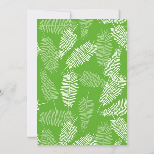 Toucan tropische Babyparty Einladung (Rückseite)