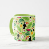 Toucan tropischer Sommer Tasse (Vorderseite Links)