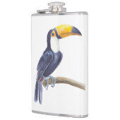 Toucan, tropischer Vogel Flachmann (Links)