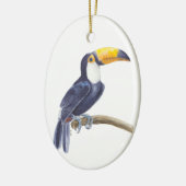 Toucan, tropischer Vogel Keramik Ornament (Links)