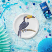 Toucan, tropischer Vogel Pappteller (Party)
