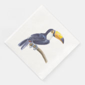 Toucan, tropischer Vogel Serviette (Ecke)