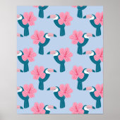 Toucan und Hibiskus Poster (Vorne)