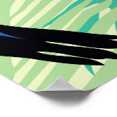 Toucan Vintage, farbige Illustration. Poster (Ecke)