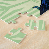 Toucan Vintage, farbige Illustration. Puzzle (Seite)