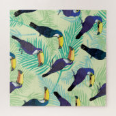 Toucan Vintage, farbige Illustration. Puzzle (Horizontal)