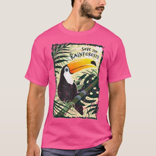 Toucan Vintages Shirt - Rett der Regenwälder (Vorderseite)