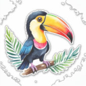 Toucan Vinyl Aufkleber (Vorderseite)