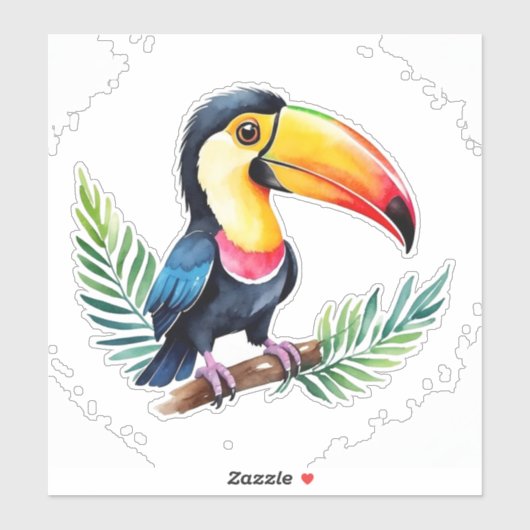 Toucan Vinyl Aufkleber (Blatt)