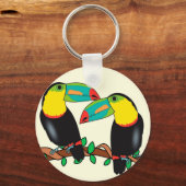 Toucan Vogel Liebe art Schlüsselanhänger (Vorderseite)