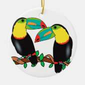Toucan Vogel-Liebekunst Keramikornament (Vorne)