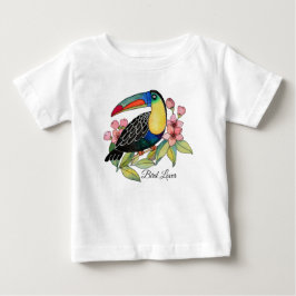Toucan-Vogel mit Blume Baby T-shirt