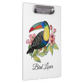 Toucan-Vogel mit Blume Klemmbrett (Rechts)