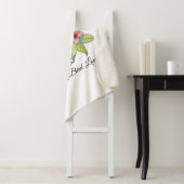 Toucan-Vogel mit Blume Sherpadecke (Beispiel)