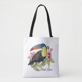 Toucan-Vogel mit Blume Tasche