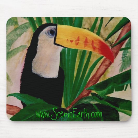 Toucan Vogel-tropische Mousepad (Vorne)