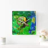 Toucan Wall Clock Toco Bird Quadratische Wanduhr (Zuhause)