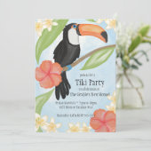 Toucan Watercolor Einladung (Stehend Vorderseite)