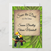 Toucan Wedding Save the Date Magneteinladung (Vorderseite)