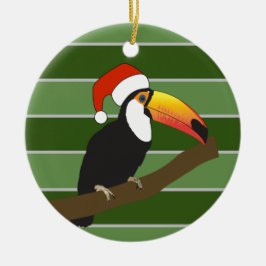 Toucan Weihnachtsmannmütze - WeihnachtsSpecial Keramik Ornament