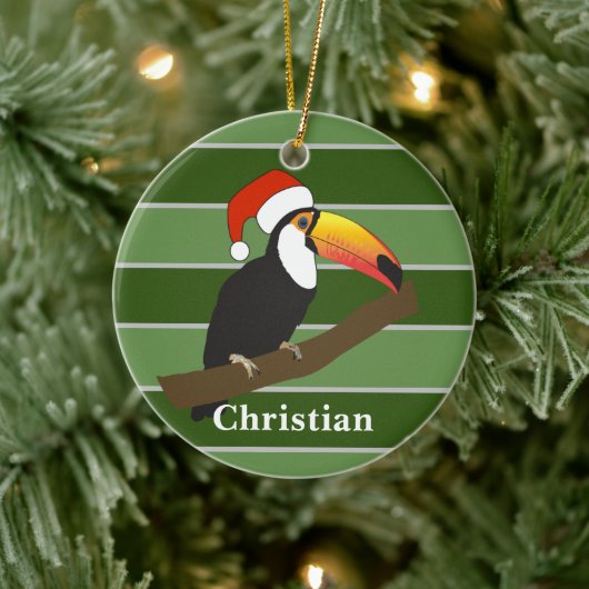 Toucan - WeihnachtsSpecial Keramik Ornament (Baum)