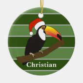 Toucan - WeihnachtsSpecial Keramik Ornament (Vorne)