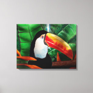 Toucan Wildlife Animal Jungle Wrapped Canvas Art Leinwanddruck