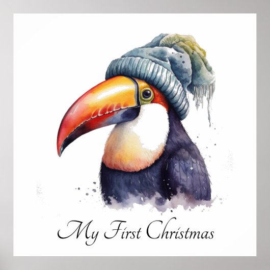 Toucan Winter Vibes, Brauch Poster (Vorne)