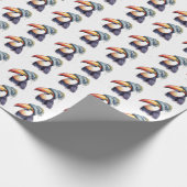 Toucan Winter Vibes Geschenkpapier (Ecke)