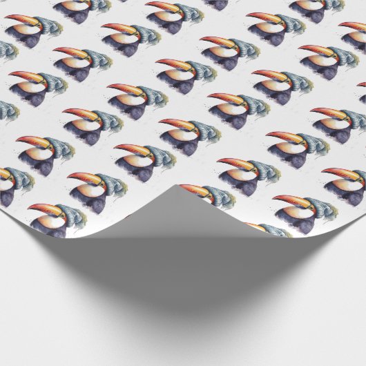 Toucan Winter Vibes Geschenkpapier (Ecke)