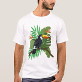 Toucan with leaves T-Shirt (Vorderseite)