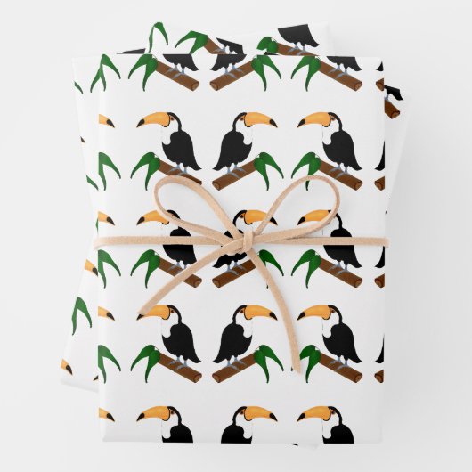 Toucan Wrapping Paper Sheets Geschenkpapier Set (Beispiel)