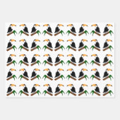Toucan Wrapping Paper Sheets Geschenkpapier Set (Vorderseite)