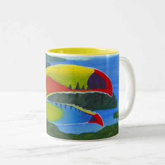 Toucan Zweifarbige Tasse (VorderseiteRechts)
