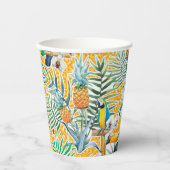 Toucans and Pineapples Luau Cups Pappbecher (Vorderseite)