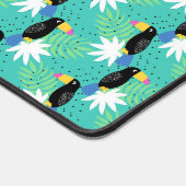 Toucans auf Aquamarin Schreibtischunterlage (Ecke)