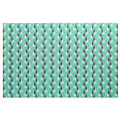 Toucans auf aquamarinem stoff (Fat Quarter (45,7 x 55,9 cm))