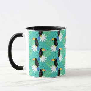 Toucans auf Aquamarinen Tasse