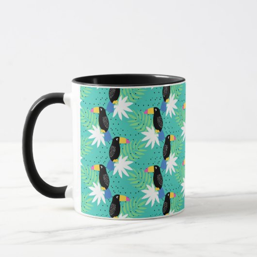 Toucans auf Aquamarinen Tasse (Links)