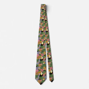 Toucans auf dem Dschungel Exotic Summer Pattern Krawatte