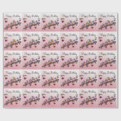 Toucans Geburtstags-Party Geschenkpapier (Flach)