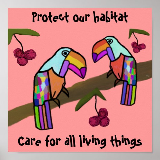 Toucans Habitat Poster (Vorne)