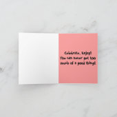 Toucans Happy Anniversary Karte (Innenseite)