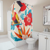 Toucans im Paradies Tropische Kunst Duschvorhang (Beispiel)