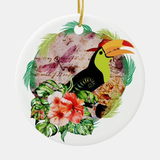 Toucan's Magic - Tropical Bird Witchcraft Keramik Ornament (Vorne)