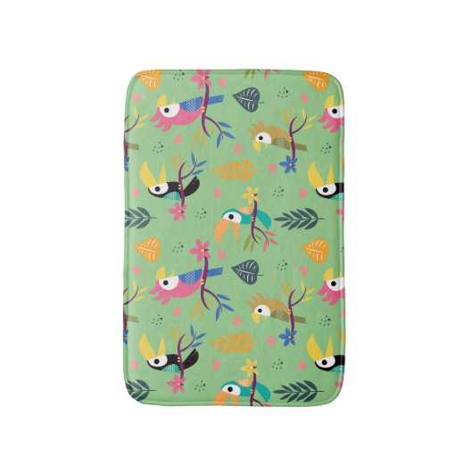 Toucans & Parrotts Badematte (Vorderseite Vertikal)