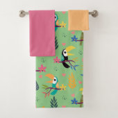 Toucans & Parrotts Badhandtuch Set (Insitu)